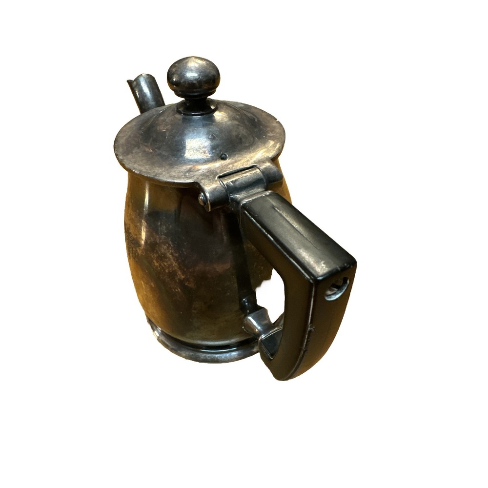 Antique Wallace Hard‎ Soldered 8 oz. Coffee Tea Creamer Pot - Picture 3 of 6